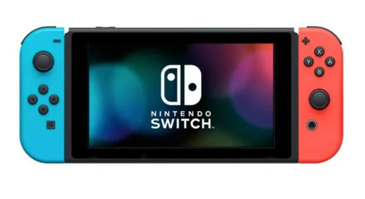 Console Nintendo Switch • Bleu Néon & Rouge Néon + Nintendo Switch Sports (Pré-installé) + 12 mois d'abonnement NSO (Code)