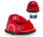 Auto Tamponneuse Enfant, Voiture Enfant Électrique Rotatif à 360°, avec Télécommande 2,4G, 2 Modes de Contrôle, Klaxon & Musique, Charge 25 KG, pour Garçons & Filles 18